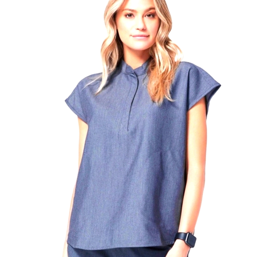 Figs Heather Denim Rafaela